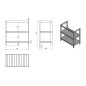 Aqualine Etide - Meuble lavabo 815x850x440 mm, blanc mat ET830 Aqualine Etide - Meuble lavabo 815x850x440 mm, blanc mat ET830