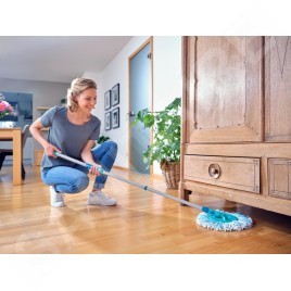 Leifheit Nettoyage - Set balai à franges Clean Twist Disc Mop Ergo 52101