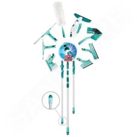 Leifheit Accessoires - Manche télescopique avec articulation 110-190 cm, Click System 41522