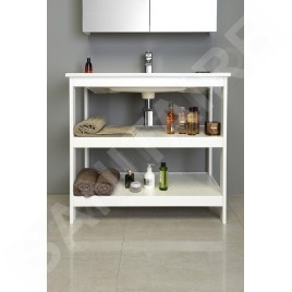 Aqualine Etide - Meuble lavabo 815x850x440 mm, blanc mat ET830