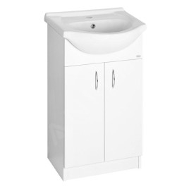 Aqualine Simplex Eco - Armoire avec lavabo 470x835x290 mm, blanc SIME500