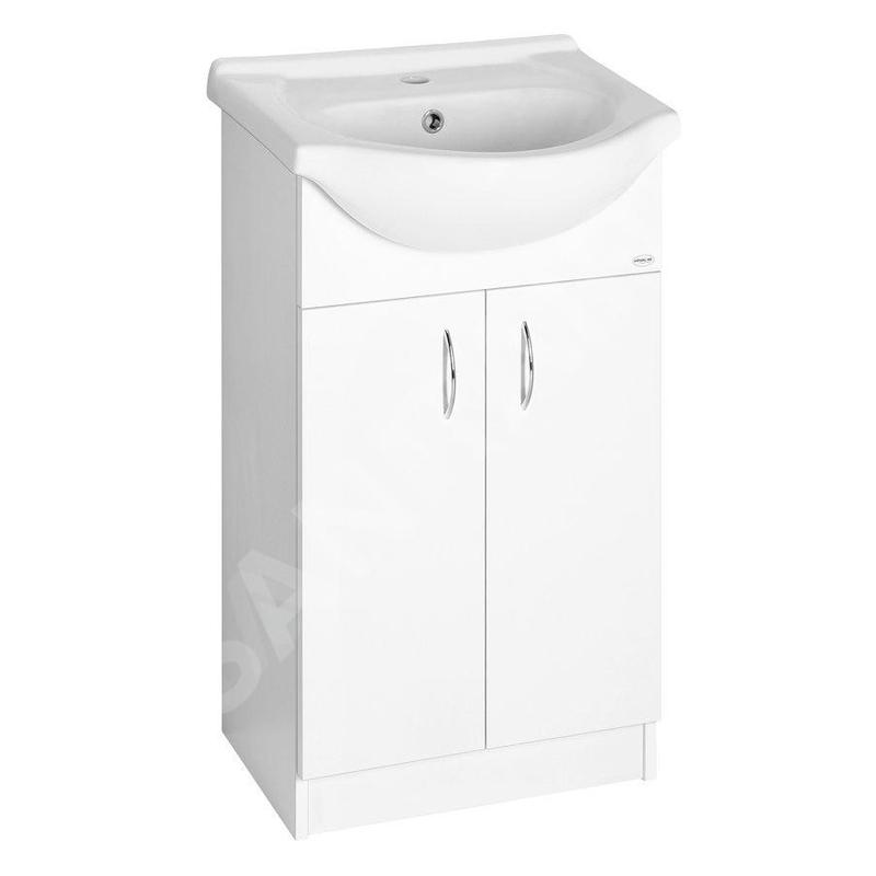 Aqualine Simplex Eco - Armoire avec lavabo 470x835x290 mm, blanc SIME500 Aqualine Simplex Eco - Armoire avec lavabo 470x835x290 mm, blanc SIME500