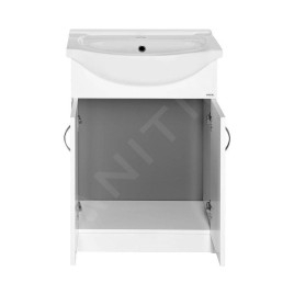 Aqualine Simplex Eco - Armoire avec lavabo 470x835x290 mm, blanc SIME500