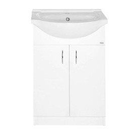 Aqualine Simplex Eco - Armoire avec lavabo 470x835x290 mm, blanc SIME500