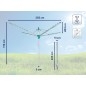 Leifheit Séchage - Séchoir parapluie Linomatic 500 Easy 85286