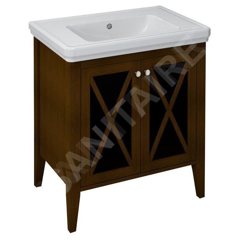 Sapho Cross - Meuble-vasque 70x81x47 cm, acajou CR075 Sapho Cross - Meuble-vasque 70x81x47 cm, acajou CR075