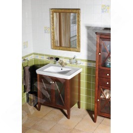 Sapho Cross - Meuble de lavabo 550x810x430 mm, acajou CR060