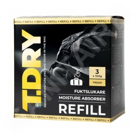 Everbrand Sweden T.Dry - Recharge pour absorbeur d'humidité T.Dry, 3x100g 7217-TD