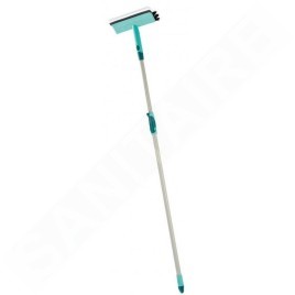 Leifheit Nettoyage - Raclette à vitre avec brosse et manche télescopique 110-190 cm 51104