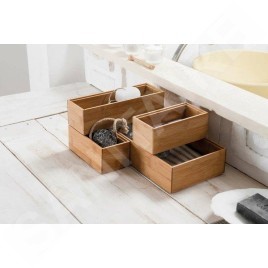 Compactor Organisateurs cosmétiques - Organiseur de tiroir 300x150x65 mm, bambou RAN6962