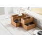 Compactor Organisateurs cosmétiques - Organiseur de tiroir 300x75x65 mm bambou RAN6963