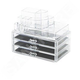 Compactor Organisateurs cosmétiques - Organiseur de cosmétiques 240x150x187 mm, plastique transparent RAN5055