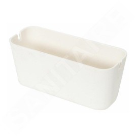 Compactor Organisateurs cosmétiques - Organiseur de rangement 100x210x80 mm, 4 pièces, plastique blanc/bambou RAN10270