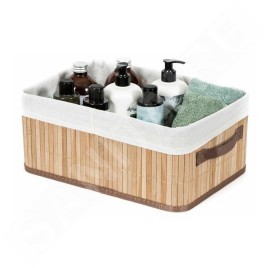 Compactor Organisateurs cosmétiques - Panier de rangement, 150x350x250 mm, bambou RAN5215