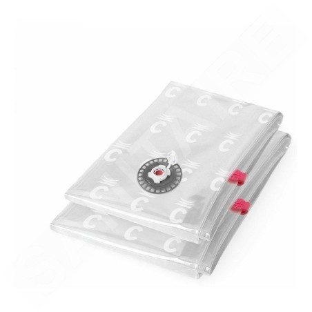 Compactor Boîtes de stockage - Ensemble de boîtes de rangement sous vide, taille M et L, transparent RAN2233