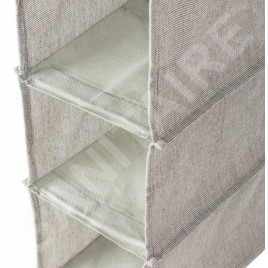 Compactor Organisation de penderie - Organiseur suspendu 30x18x94 cm, 6 compartiments, gris RAN10114