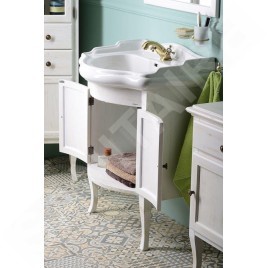 Sapho Retro - Meuble de lavabo 600x800x450 mm, blanc antique 1684