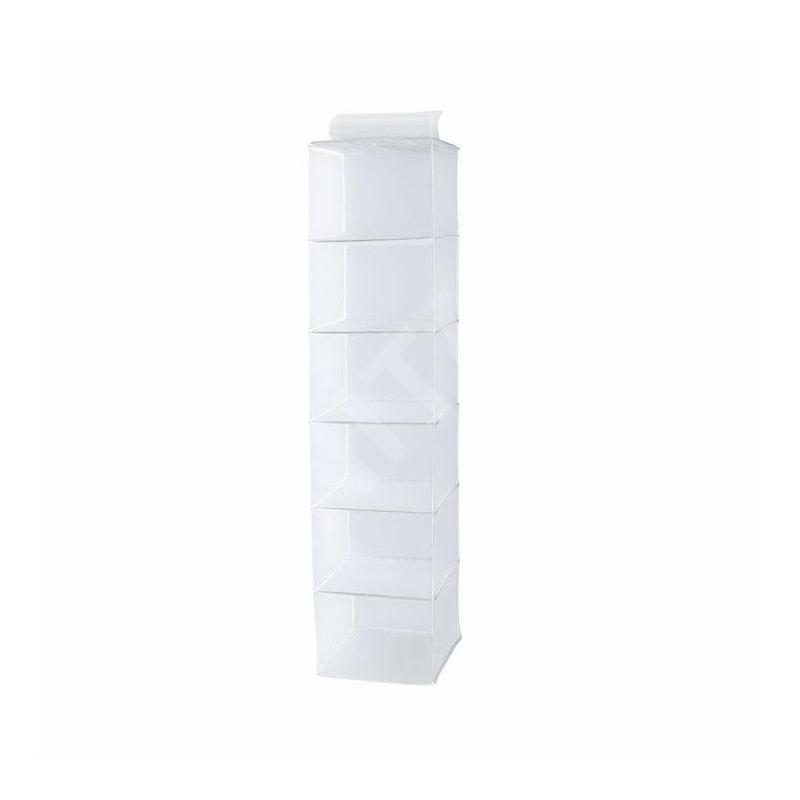 Compactor Organisation de penderie - Organiseur suspendu 30x30x128 cm, 6 compartiments, blanc RAN2981