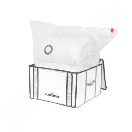 Compactor Boîtes de stockage - Boîte de conservation sous vide avec manchon, 125 l, blanc/gris RAN3254