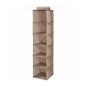 Compactor Organisation de penderie - Organiseur suspendu 30x30x128 cm, 6 compartiments, brun RAN4381B