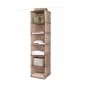 Compactor Organisation de penderie - Organiseur suspendu 30x30x128 cm, 6 compartiments, brun RAN4381B