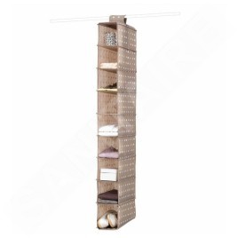 Compactor Organisation de penderie - Organiseur suspendu 15x30x128 cm, 9 compartiments, brun RAN4382B