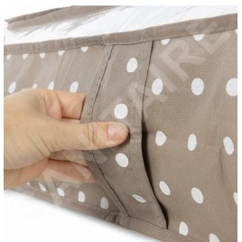 Compactor Boîtes de stockage - Boîte de rangement pour textiles 16x107x46 cm, marron RAN5182B