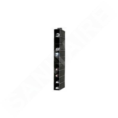 Compactor Organisation de penderie - Organiseur suspendu 15x30x128 cm, 9 compartiments, noir RAN6274