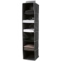 Compactor Organisation de penderie - Organiseur suspendu 30x30x128 cm, 6 compartiments, noir RAN6275