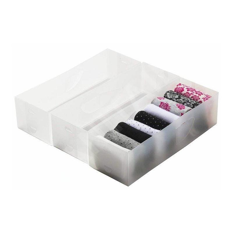 Compactor Organisation de penderie - Organisateur de tiroirs 8x30x11 cm, 3 pcs RAN6321