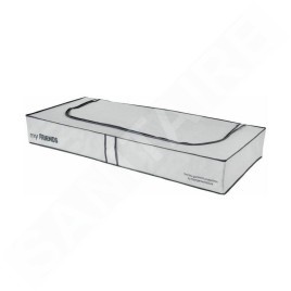 Compactor Boîtes de stockage - Boîte de rangement pour textiles 15x108x45 cm, blanc/gris RAN634
