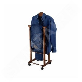 Compactor Organisation de penderie - Portemanteau 97x33x29 cm, avec roulettes, noyer RAN6756