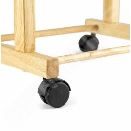 Compactor Organisation de penderie - Portemanteau 97x33x29 cm, avec roulettes, bois clair RAN7876