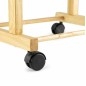 Compactor Organisation de penderie - Portemanteau 97x33x29 cm, avec roulettes, bois clair RAN7876