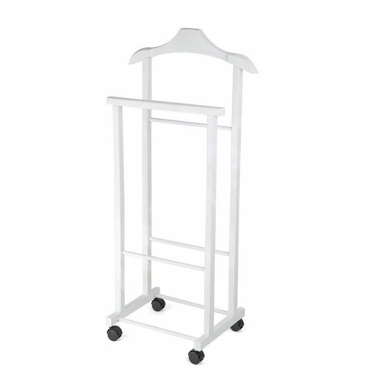 Compactor Organisation de penderie - Porte-vêtements 97x33x29 cm, avec roulettes, blanc RAN7877