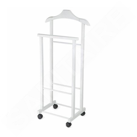 Compactor Organisation de penderie - Porte-vêtements 97x33x29 cm, avec roulettes, blanc RAN7877