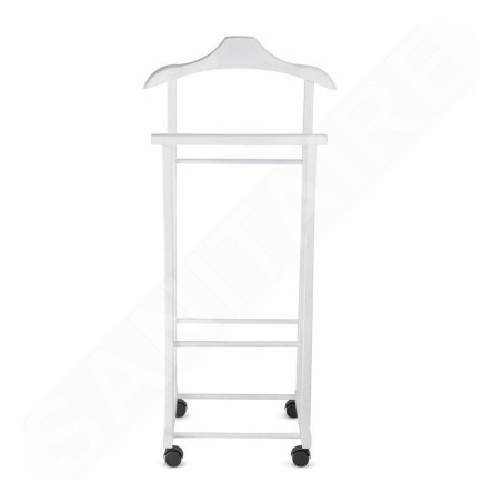 Compactor Organisation de penderie - Porte-vêtements 97x33x29 cm, avec roulettes, blanc RAN7877