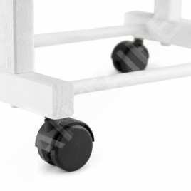 Compactor Organisation de penderie - Porte-vêtements 97x33x29 cm, avec roulettes, blanc RAN7877