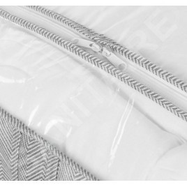 Compactor Boîtes de stockage - Boîte de rangement pour textiles 16x107x46 cm, gris RAN10165