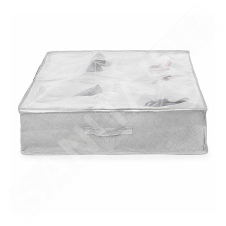 Compactor Boîtes de stockage - Boîte de rangement pour textiles 60x76x15 cm, 12 compartiments, gris RAN10168
