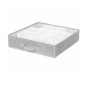 Compactor Organisation de penderie - Organiseur de tiroirs 40x40x9 cm, 16 compartiments, gris RAN10169