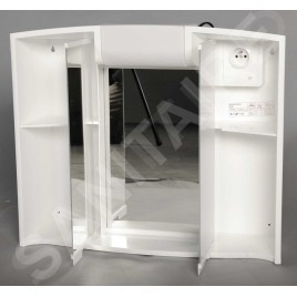 Aqualine Angy - Armoire de toilette 590x500x150 mm, blanc 541202