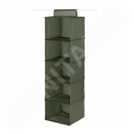 Compactor Organisation de penderie - Organiseur suspendu 30x30x105 cm, 5 compartiments, vert RAN10871