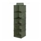 Compactor Organisation de penderie - Organiseur suspendu 30x30x105 cm, 5 compartiments, vert RAN10871