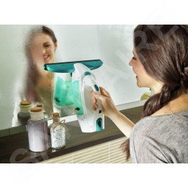 Leifheit Nettoyage - Aspirateur à vitres Window Cleaner, lave-vitres réversible et manche 43 cm 51003