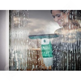 Leifheit Nettoyage - Aspirateur à vitres Window Cleaner, lave-vitres réversible et manche 43 cm 51003