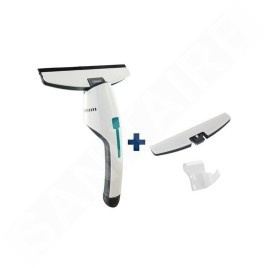 Leifheit Nettoyage - Kit aspirateur à vitres et salle de bains Nemo avec buse d’aspiration et support mural 51035