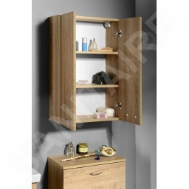 Aqualine Keramia Fresh - Armoire supérieure ZOJA, 500x760x230 mm, chêne platine 51304