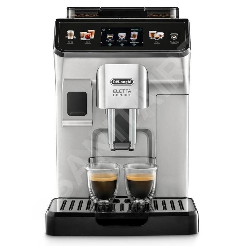 DeLonghi Machines à café - Machine à café automatique Eletta Explore, argent ECAM450.55.S