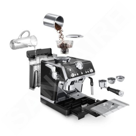 DeLonghi Machines à café - Machine à café à levier La Specialista Prestigio, noir EC9355.BM